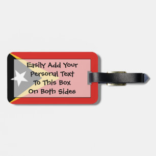 Flag of East Timor Personal Easy ID Luggage Tag