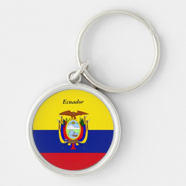 Flag of Ecuador custom design Keychain (Front)