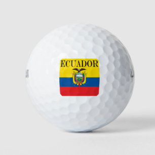 Flag of Ecuador Golf Balls