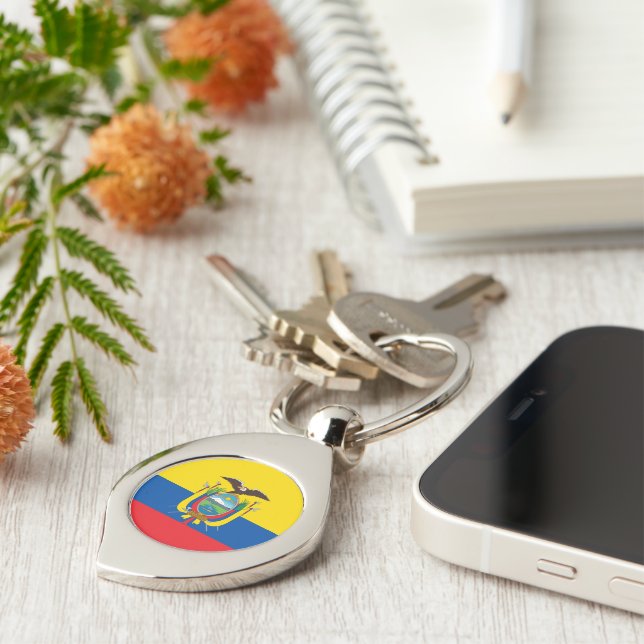 Flag of Ecuador Keychain (Side)