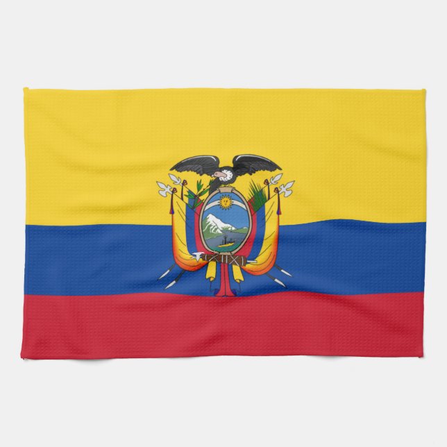 Flag of Ecuador Kitchen Towel (Horizontal)