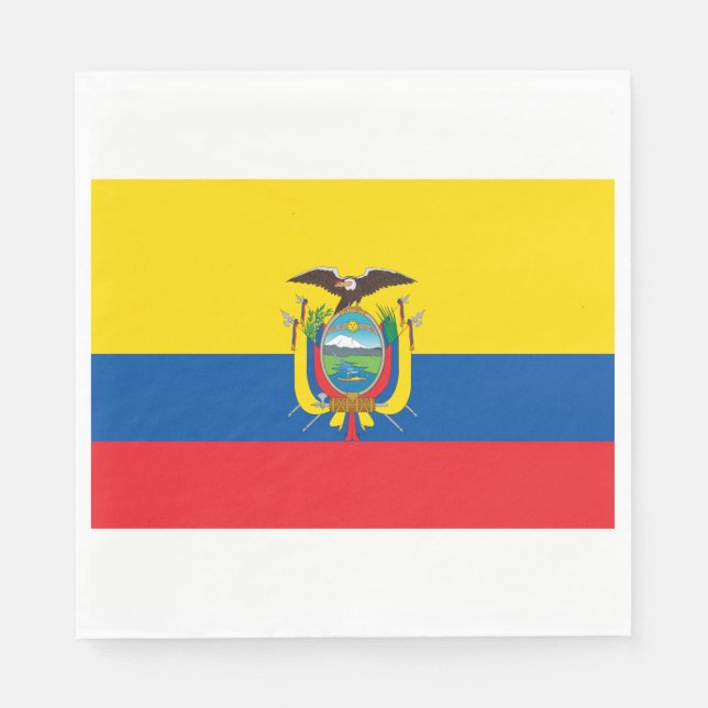 Flag of Ecuador Napkin (Front)
