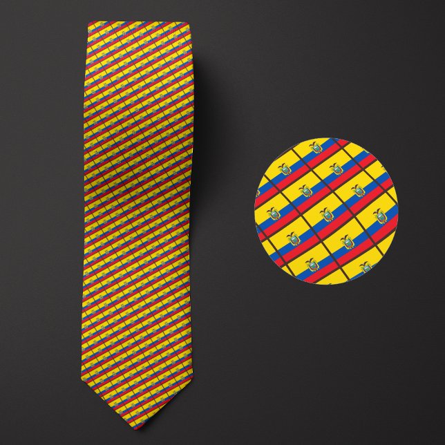 Flag of Ecuador Pattern Tie (Creator Uploaded)