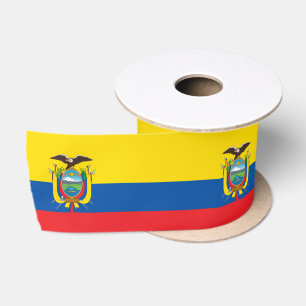 Flag of Ecuador Satin Ribbon