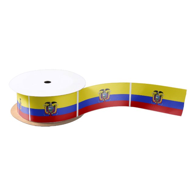 Flag of Ecuador Satin Ribbon (Spool)