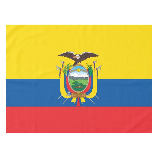 Flag of Ecuador Tablecloth (Front (Horizontal))
