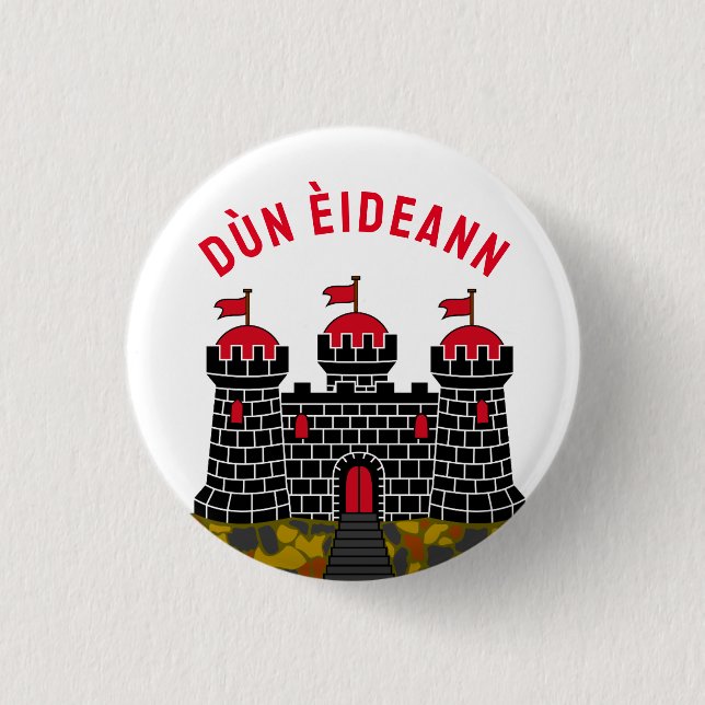 Flag of Edinburgh - SCOTLAND 1 Inch Round Button (Front)