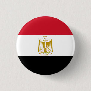 Flag of Egypt 1 Inch Round Button