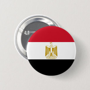 Flag of Egypt 2 Inch Round Button