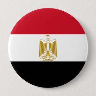 Flag of Egypt 4 Inch Round Button