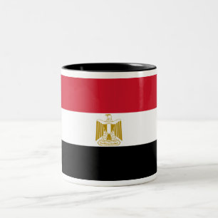 Flag of Egypt Two-Tone Coffee Mug