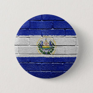 Flag of El Salvador 2 Inch Round Button