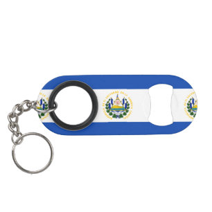 Flag of El Salvador, National Coat of Arms Mini Bottle Opener