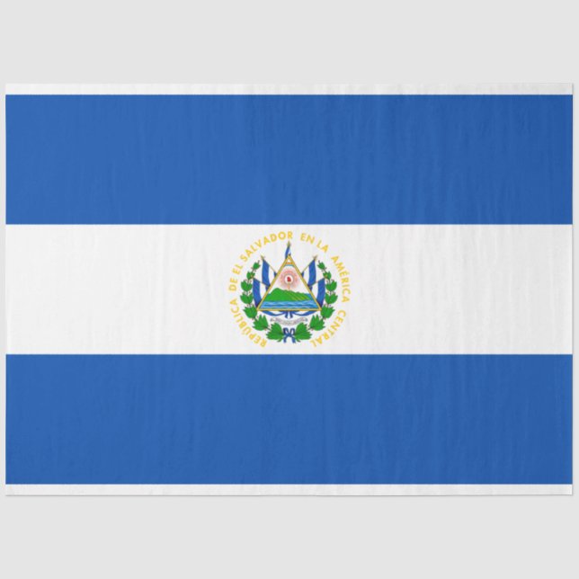 Flag of El Salvador Tissue Paper (Front)