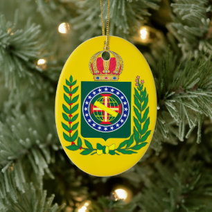 Flag of Empire of Brazil Ceramic Ornament