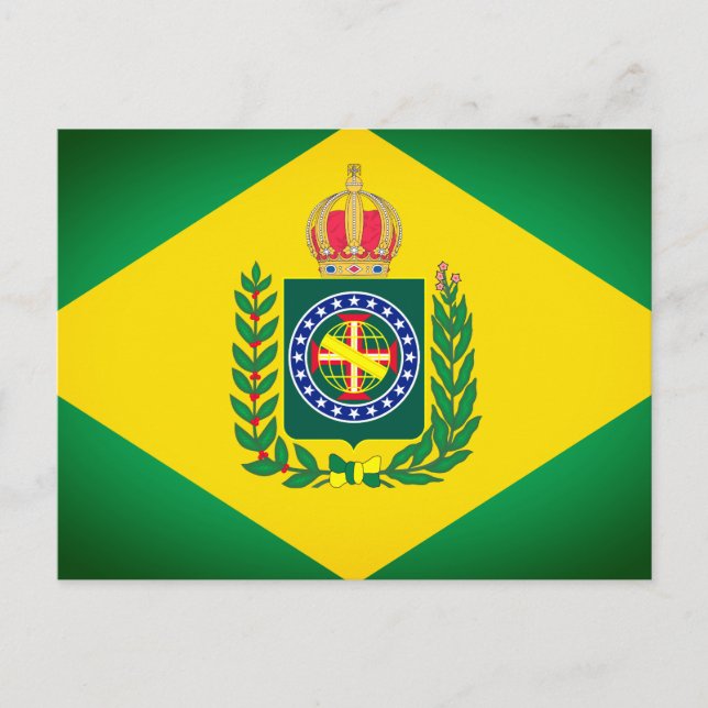 Flag of Empire of Brazil Postcard (Front)