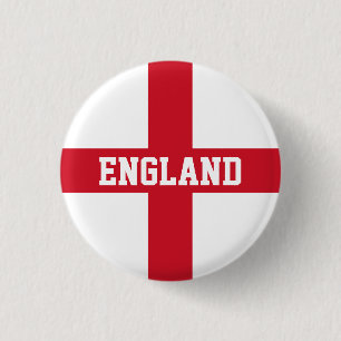 Flag of England 1 Inch Round Button