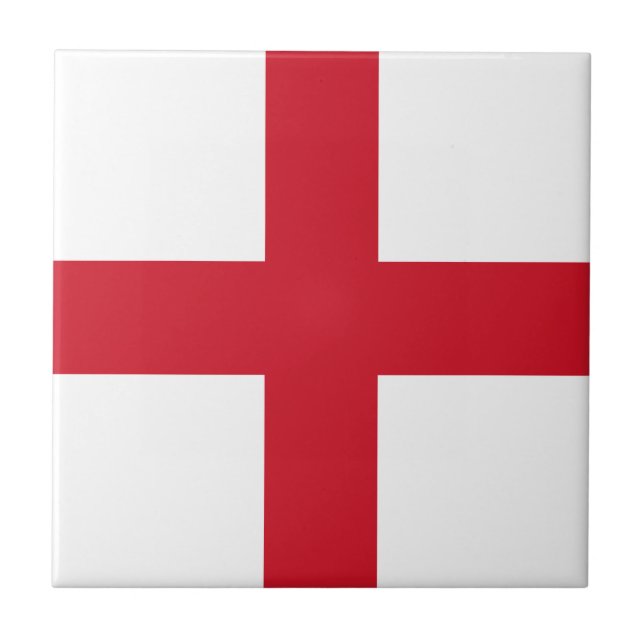 Flag of England Ceramic Tile (Front)