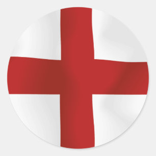 Flag Of England Classic Round Sticker