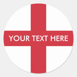 Flag of England Classic Round Sticker