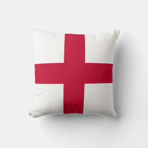 Flag of England Throw Pillow