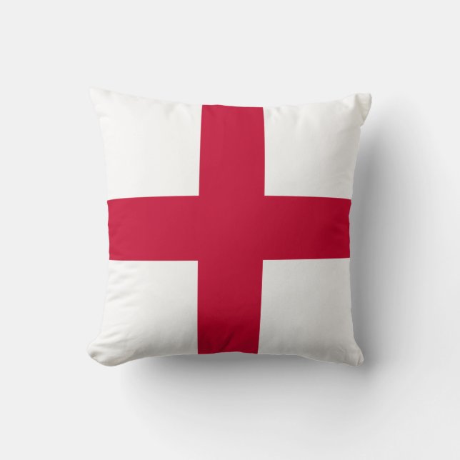 Flag of England Throw Pillow (Front)