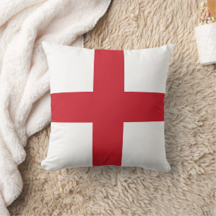 Flag of England Throw Pillow