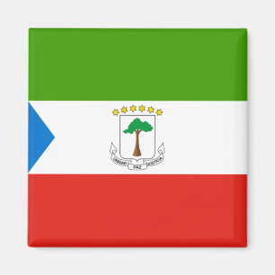 Flag of Equatorial Guinea (Africa) Magnet