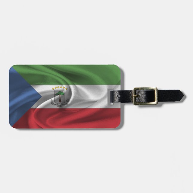 Flag Of Equatorial Guinea Luggage Tag (Front Horizontal)