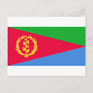 Flag of Eritrea - የኤርትራ ሰንደቅ ዓላማ - علم إريتريا Postcard