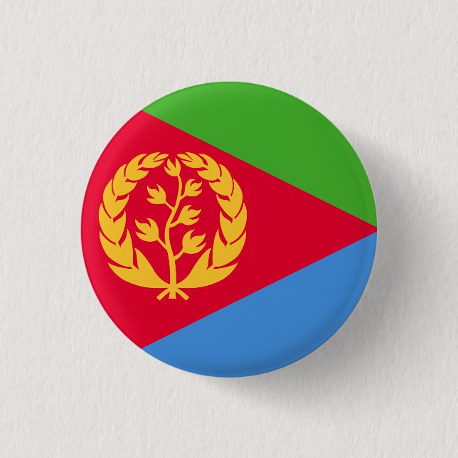 Flag of Eritrea 1 Inch Round Button (Front)