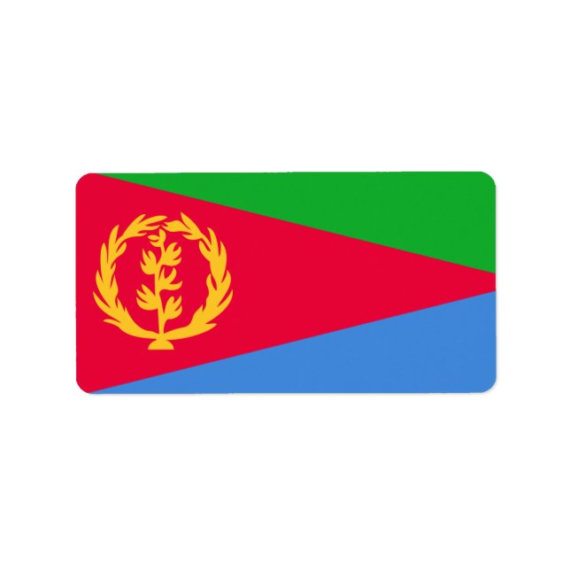 Flag of Eritrea Labels (Front)