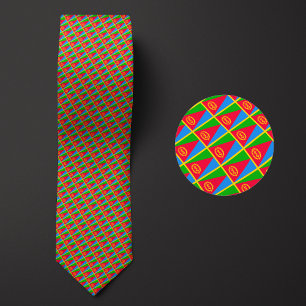Flag of Eritrea Pattern Tie