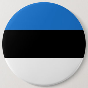 Flag of Estonia 6 Inch Round Button