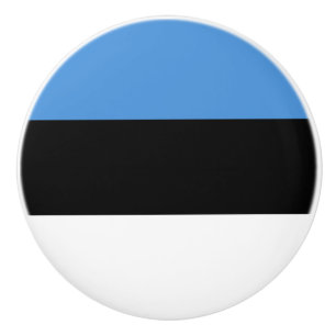Flag of Estonia Ceramic Knob
