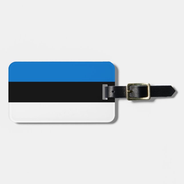 Flag of Estonia Luggage Tag (Front Horizontal)