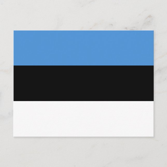 Flag of Estonia Postcard (Front)