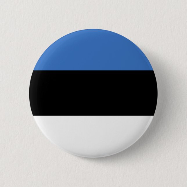 Flag of Estonia Products 2 Inch Round Button (Front)