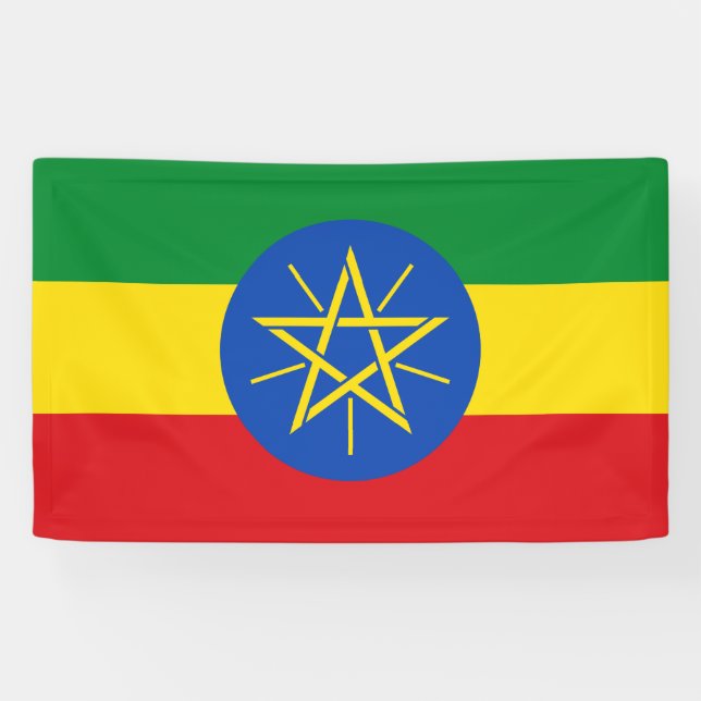 Flag of Ethiopia Banner (Horizontal)