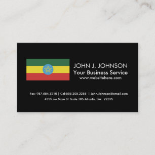 Flag of Ethiopia Business Card