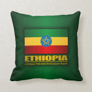 Flag of Ethiopia Throw Pillow