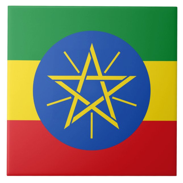 Flag of Ethiopia Tile (Front)