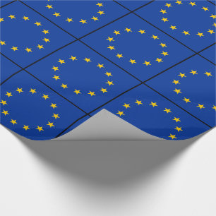 Flag of Europe, European Flag Wrapping Paper