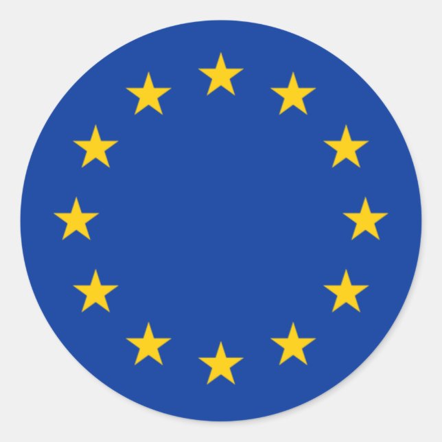FLAG OF EUROPE STICKERS (Front)