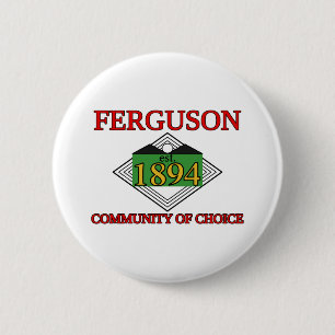 Flag of Ferguson, Missouri 2 Inch Round Button