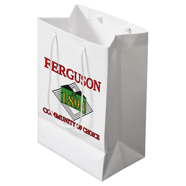 Flag of Ferguson, Missouri Medium Gift Bag (Front Angled)