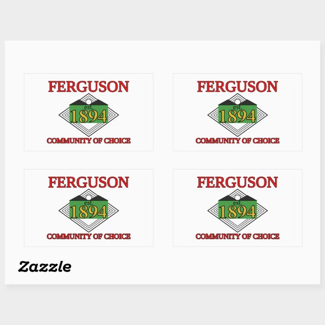 Flag of Ferguson, Missouri Sticker (Sheet)