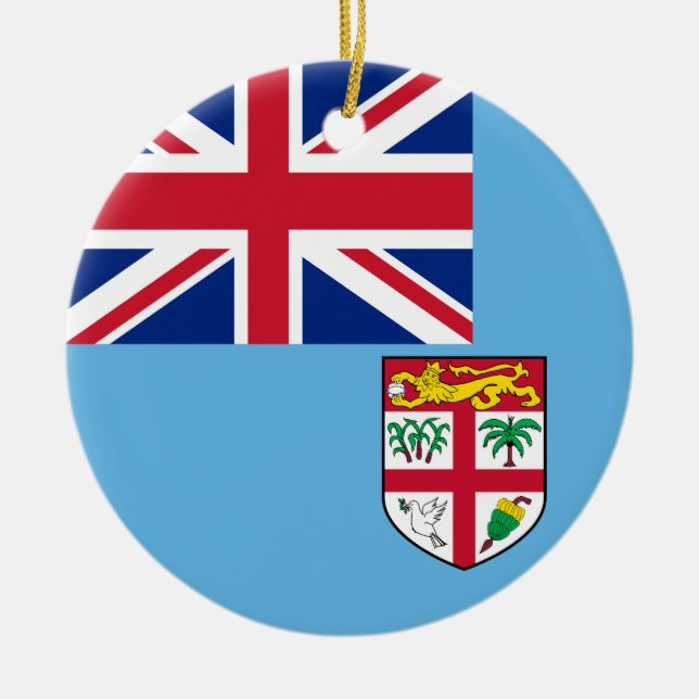 Flag of Fiji Ceramic Ornament (Front)