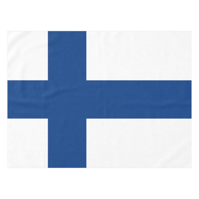 Flag of Finland Blue Cross Flag Tablecloth (Front (Horizontal))