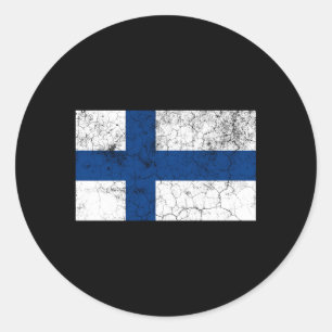 Flag Of Finland Finnish Flag Classic Round Sticker